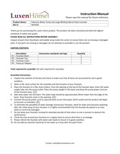 Luxen Home WHF834 Quick Start Manual