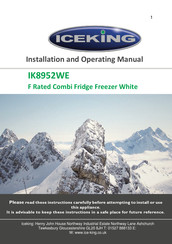 Iceking IK8952WE Installation And Operating Manual