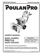 Poulan Pro PR271A Owner's Manual