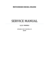 Mitsubishi Heavy Industries L3E Service Manual