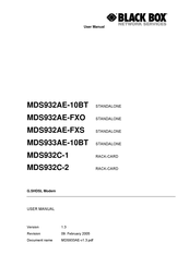 Black Box MDS932C-1 User Manual