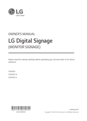 LG 55EW5G-A Owner's Manual