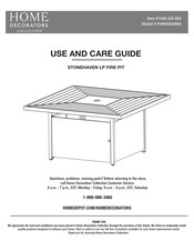 Home Decorators Collection STONEHAVEN FHWA80088A Use And Care Manual