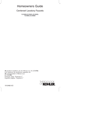 Kohler Centerset K-15240 Homeowner's Manual