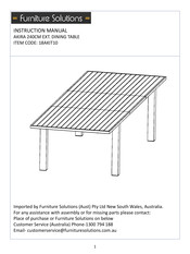 Furniture Solutions AKIRA 18AKIT10 Instruction Manual
