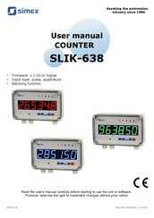 Simex SLIK-638 User Manual