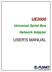 Planet UE2000 User Manual