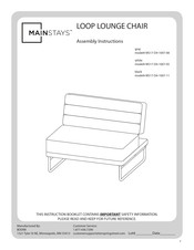 Mainstays MS17-D4-1007-08 Assembly Instructions Manual