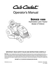 Cub Cadet 13AP11CG710 Operator's Manual