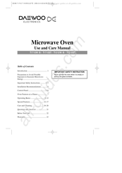 DAEWOO ELECTRONICS T1710ST Use And Care Manual
