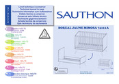 Sauthon BOREAL JAUNE MIMOSA 74111A Technical Manual To Keep