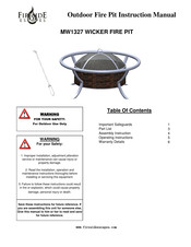 Fireside MW1327 Instruction Manual