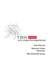 TBK vision TBK-NVR2108 User Manual
