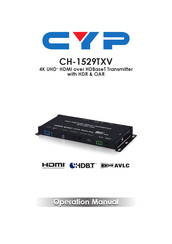 Cyp CH-1529TXV Operation Manual