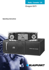 Blaupunkt Oregon DJ71 Operating Instructions Manual