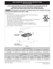 Frigidaire FCCG3627AS Installation Instructions Manual