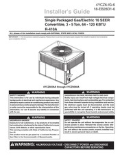 Trane 4YCZ6036A Installer's Manual