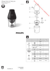 Philips VIVA ONION CHEF HR2505/90 Manual