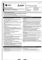 Mitsubishi Electric Trane NTXWPH18B112A Series Installation Manual