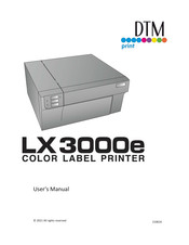 DTM Print LX 3000e User Manual