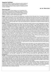 Palmako FR44-4126-3 Assembly, Installation And Maintenance Manual