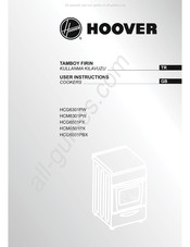 Hoover HCG6501PBX User Instructions