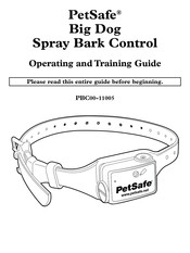 Petsafe PBC00-11005 Operating And Training Manual