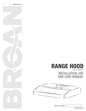 Broan BNDD124SS Installation Use And Care Manual