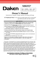 Daken D11BP Owner's Manual