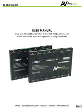 AVPro Edge AC-EX70-444-KIT User Manual