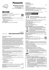 Panasonic FZ-VDM401 Series Operating Instructions Manual