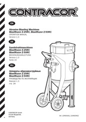 Contracor BlastRazor Z-25RC Operation Manual