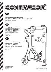 Contracor BlastRazor Z-200RC Operation Manual