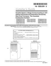 Trane UD2C100ACV52A Series Installer's Manual