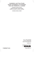 Kohler Centerset K-15241 Installation And Care Manual