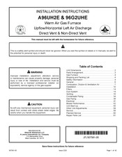 Lennox 96G2UHE Installation Instructions Manual
