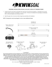 KWIK GOAL WC-185AS Assembly Instructions Manual