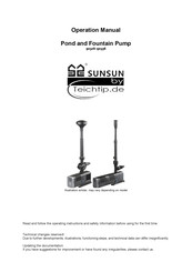 TeichTip SunSun CHJ603 Operation Manual