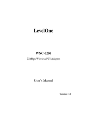 LevelOne WNC-0200 User Manual