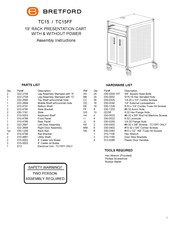 Bretford TCP23-BK Assembly Instructions Manual