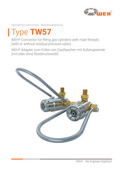 Weh TW57 Operating Instructions Manual