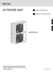 Haier AU07NFPEUA Installation Manual