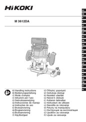 HIKOKI M3612DAW2Z Handling Instructions Manual