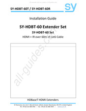 Sy HDBT-60T Installation Manual