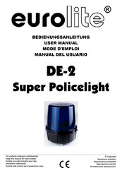 EuroLite DE-2 User Manual