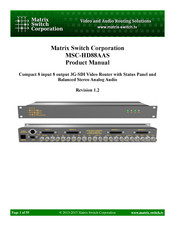 Matrix Switch Corporation MSC-HD88AAS Product Manual
