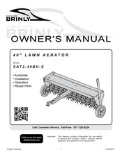 Brinly SAT2-40BH-S Owner's Manual