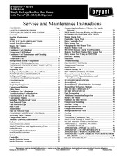 Bryant Preferred 549K 04-06 Service And Maintenance Instructions