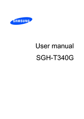 Samsung SGH-T340G User Manual