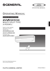 General INVERTER ASH12PMACW Operating Manual